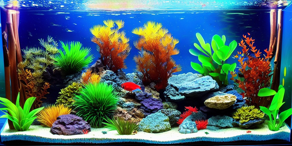 ChatGPT와 Stable Diffusion으로 그린 수초어항1