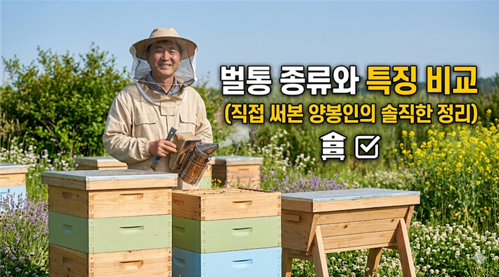 벌통 종류와 특징 비교