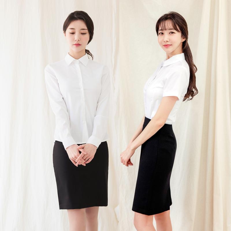 여자흰남방 여성남방 면접블라우스 기본 화이트셔츠