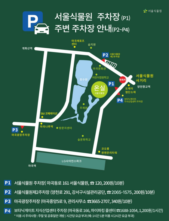 서울식물원 주차장 가는길