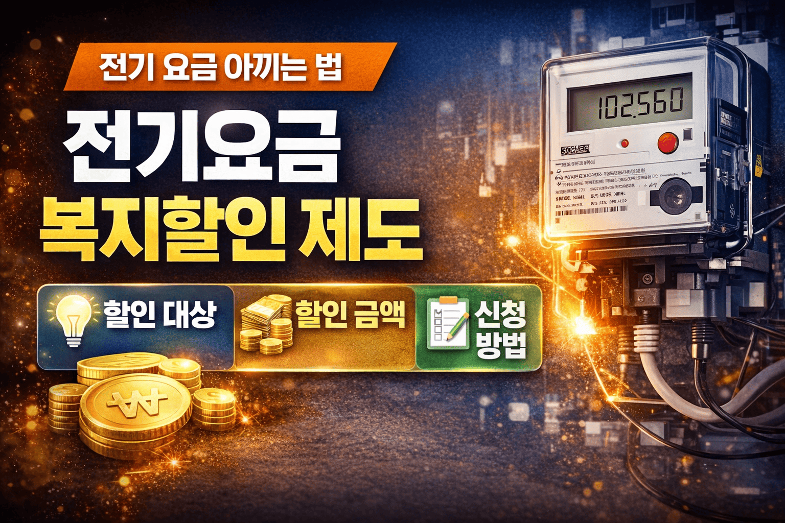 전기요금 복지할인 제도 ❘ 대상자 조건·신청 방법·할인 금액 정리