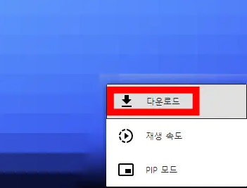 막힌 동영상 다운로드 방법
3