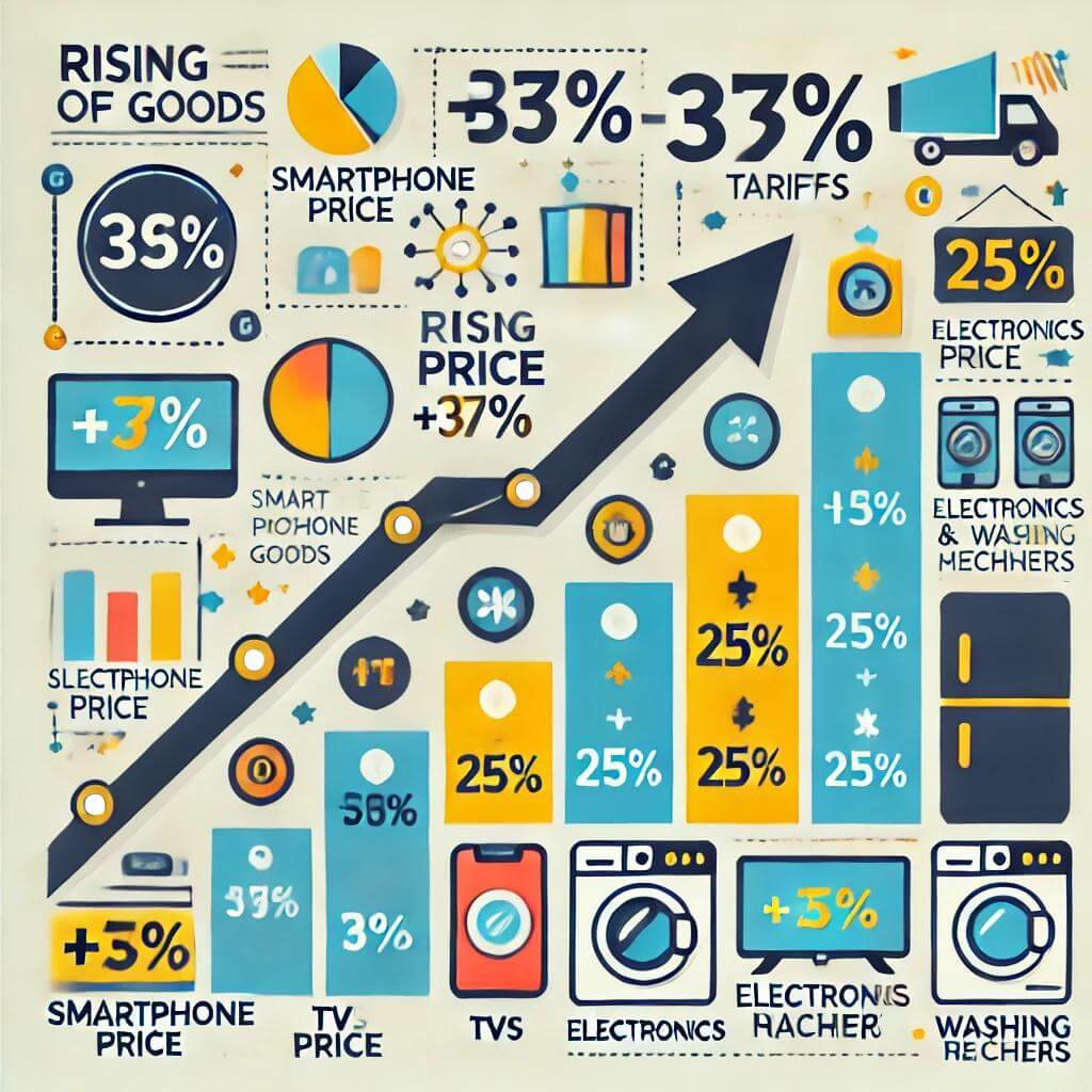미국과 여러 나라 간의 상호 관세 관련 사진