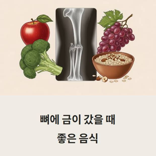 뼈에 금이 갔을때 좋은 음식