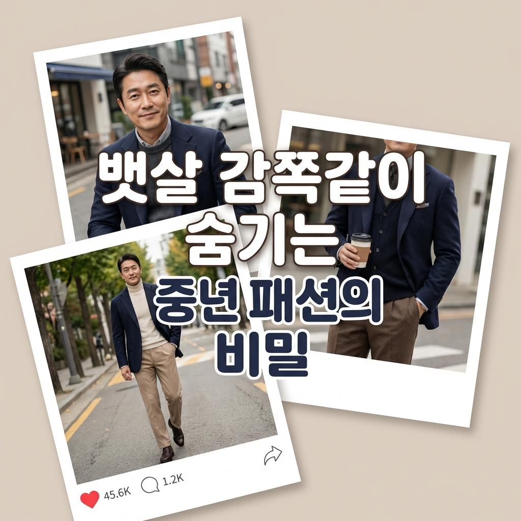 배 나온 4060 남성 아저씨 탈출! 체형 보정 패션