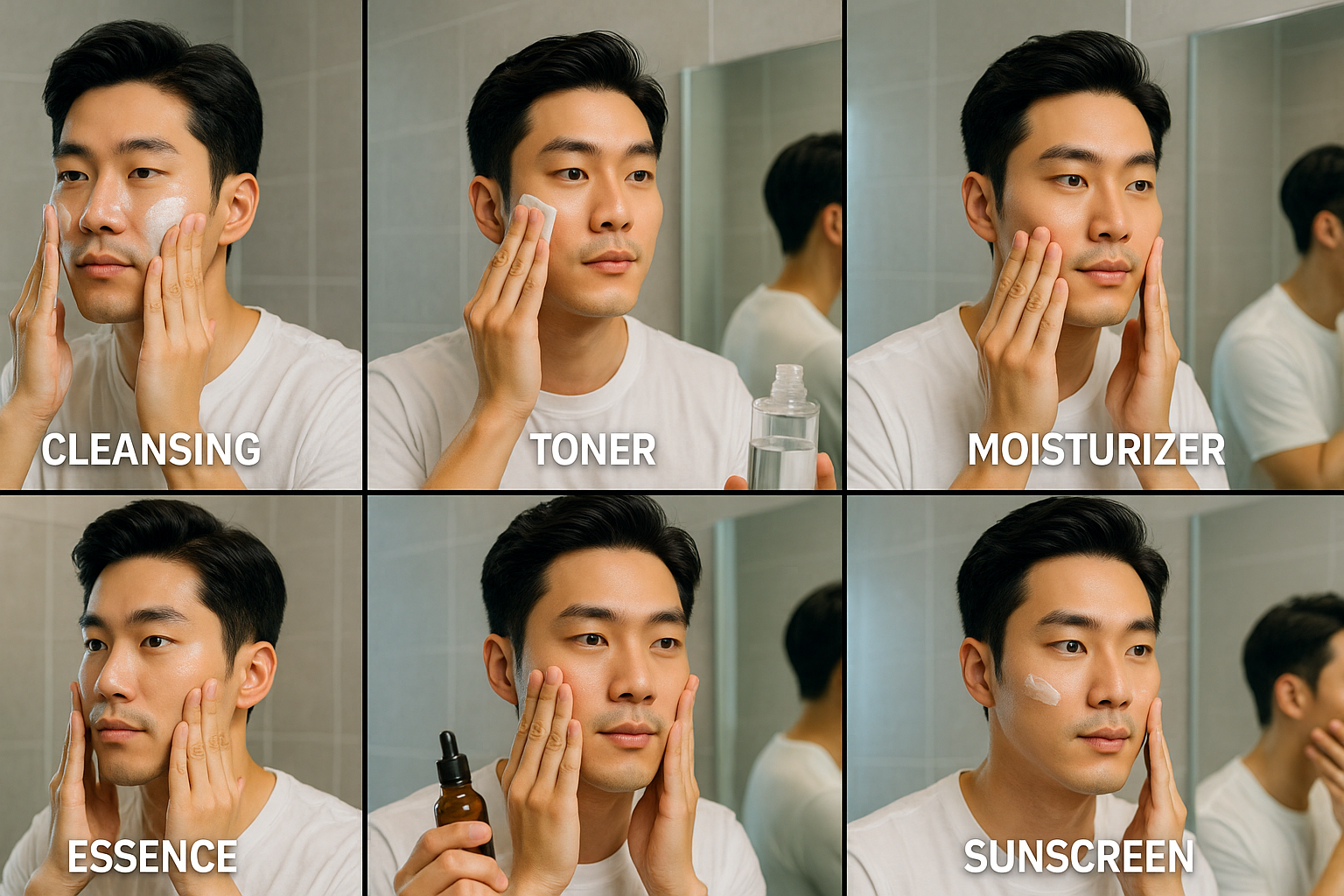 남성 스킨케어 루틴