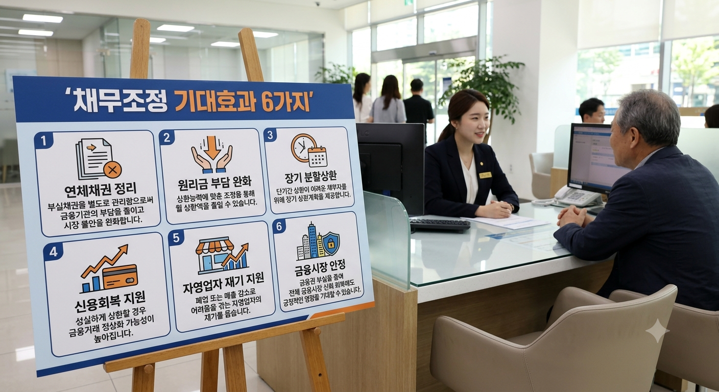 채무조정 기대효과 6가지