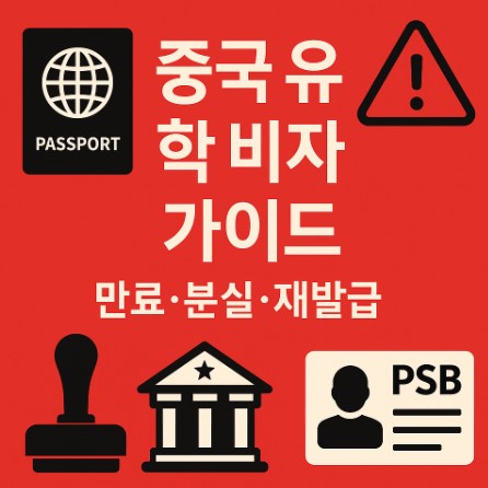 중국 유학 중 비자 만료·분실·재발급 대처법 사진