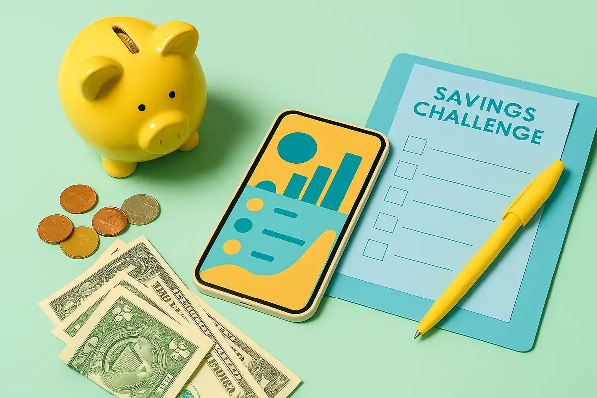 저축 챌린지와 재정 목표 구성