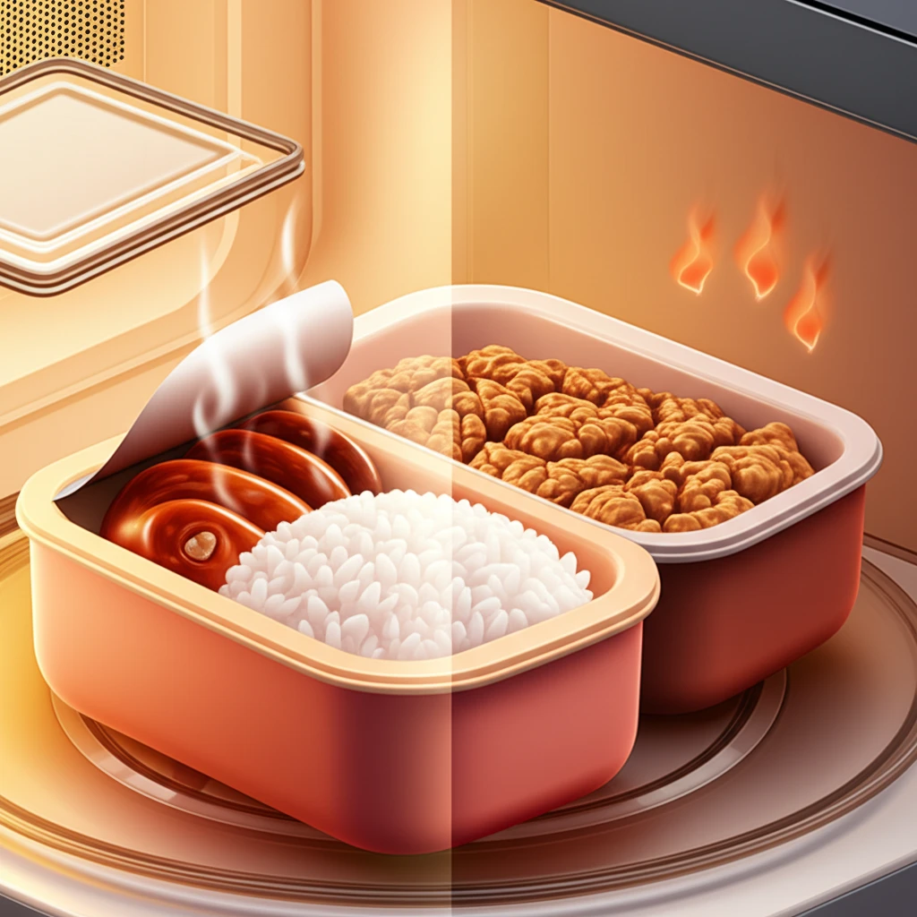 딱딱한 냉동 도시락 방지하는 전자레인..