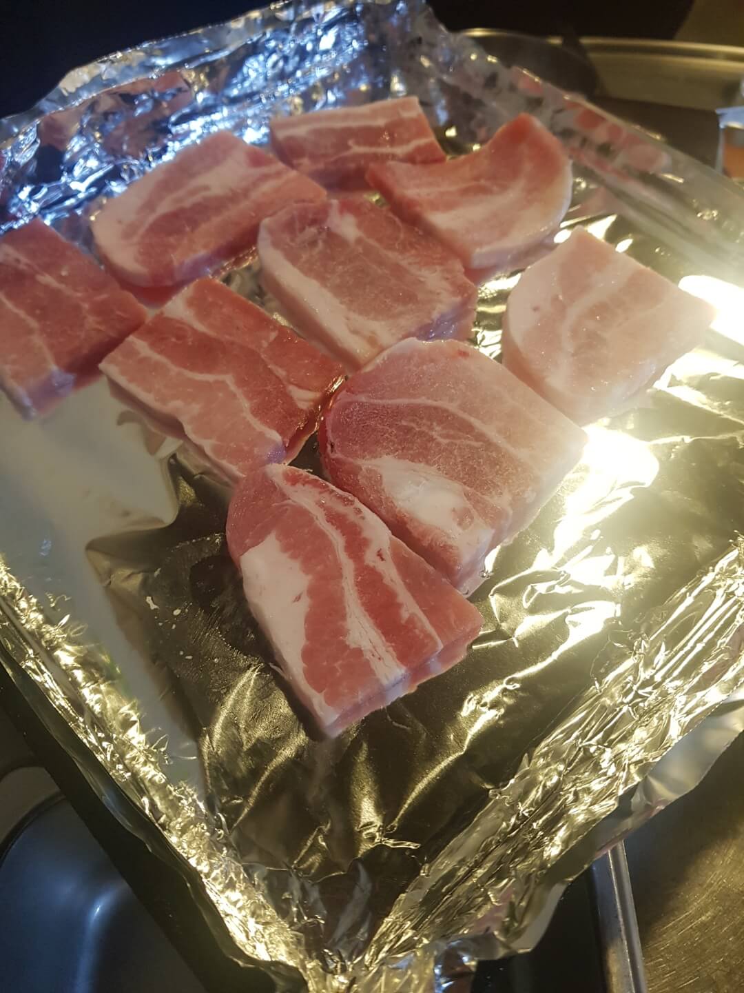 강동구 냉동 삼겹살 맛집 꽁꽁 삼겹살 리뷰 냉동 삼겹살 맛집