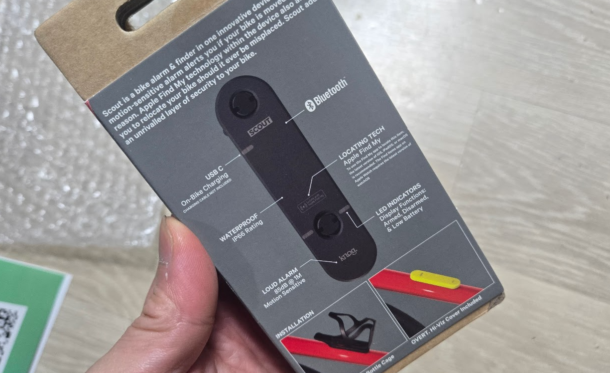 애플 나의 찾기에서 위치 추적 가능한 노그 스카우트 자전거 도난 방지기2