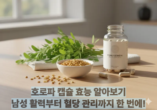 호로파 캡슐 효능 알아보기|남성 활력부터 혈당 관리까지 한 번에!