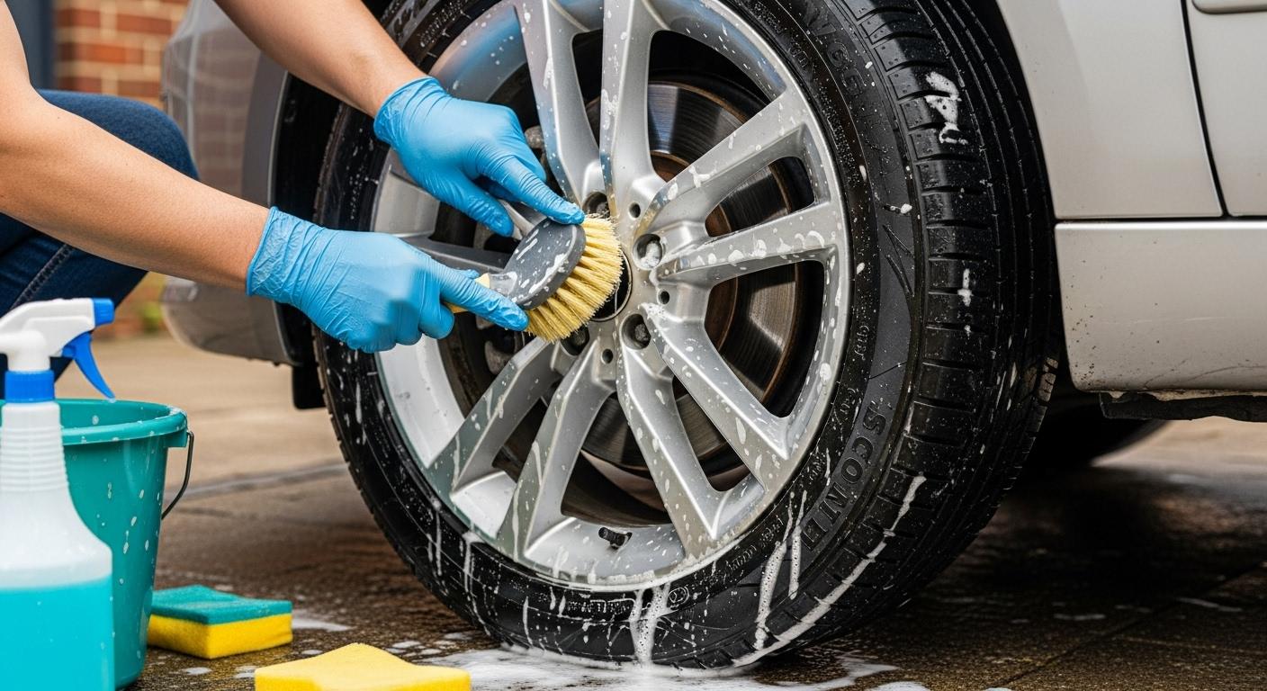 자동차 타이어청소 방법