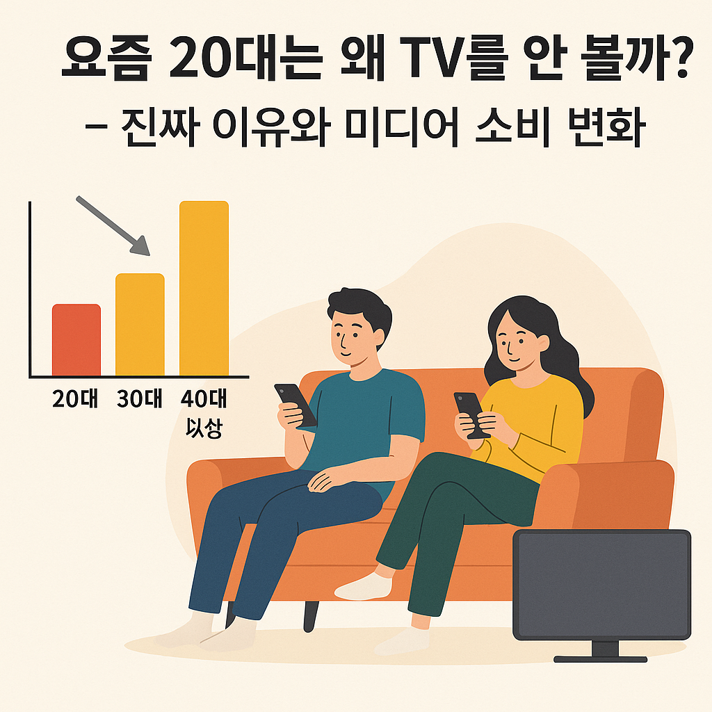 요즘 20대는 왜 TV를 안 볼까?