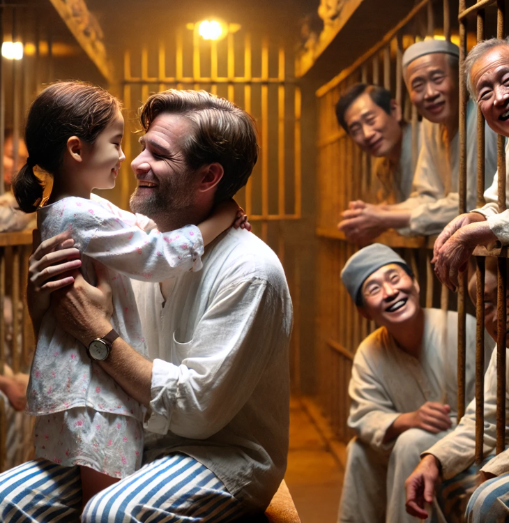 영화 7번방의 선물 관련 AI 이미지 첨부