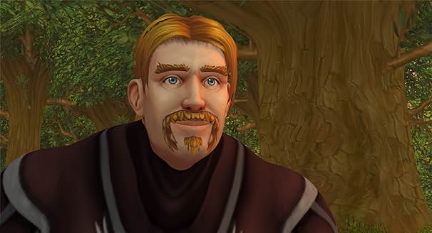 The Remarkable Life of Ibelin 다큐멘터리, 금발의 남성 게임 캐릭터 클로즈업