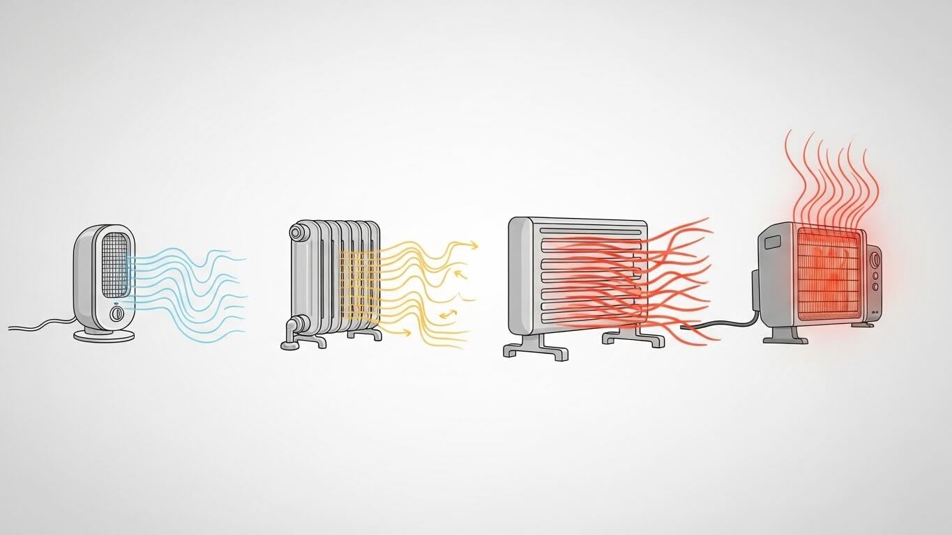 전기 소비량과 효율 &ndash; 히터 선택의 핵심 포인트