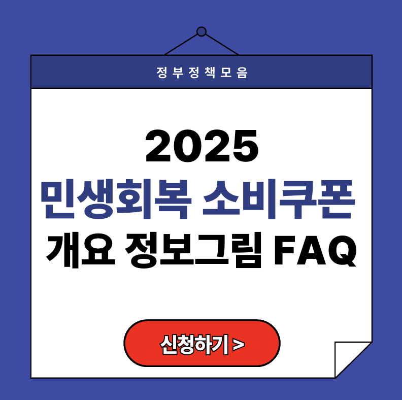 민생회복 소비쿠폰 개요｜지금 안 보면 55만원 손해! (신청방법&middot;대상&middot;Q&amp;A)