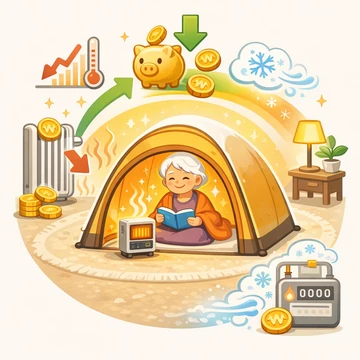 실내에서 사용하는 원터치 1인용 난방텐트 기본 구조19