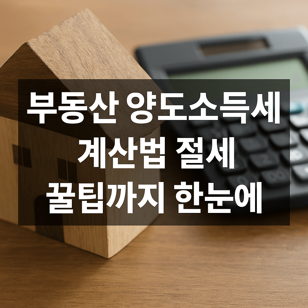 부동산 양도소득세 계산