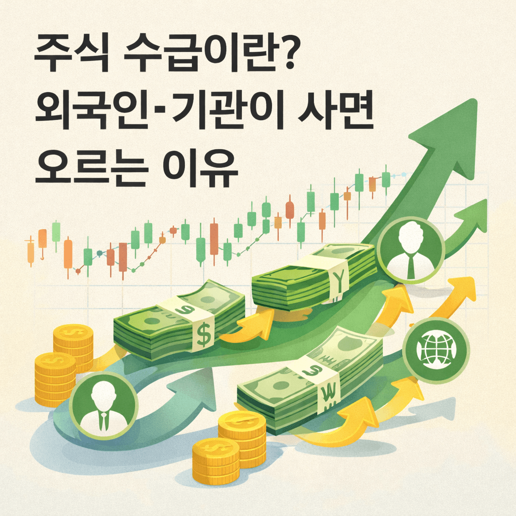 주식 수급이란? 외국인 기관이 사면 오르는 이유