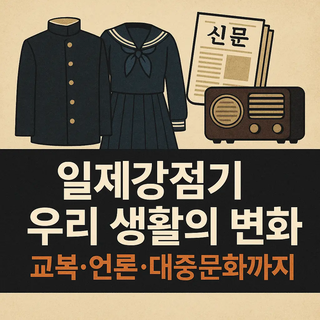 일제강점기 생활 변화: 교복·언론·대중문화