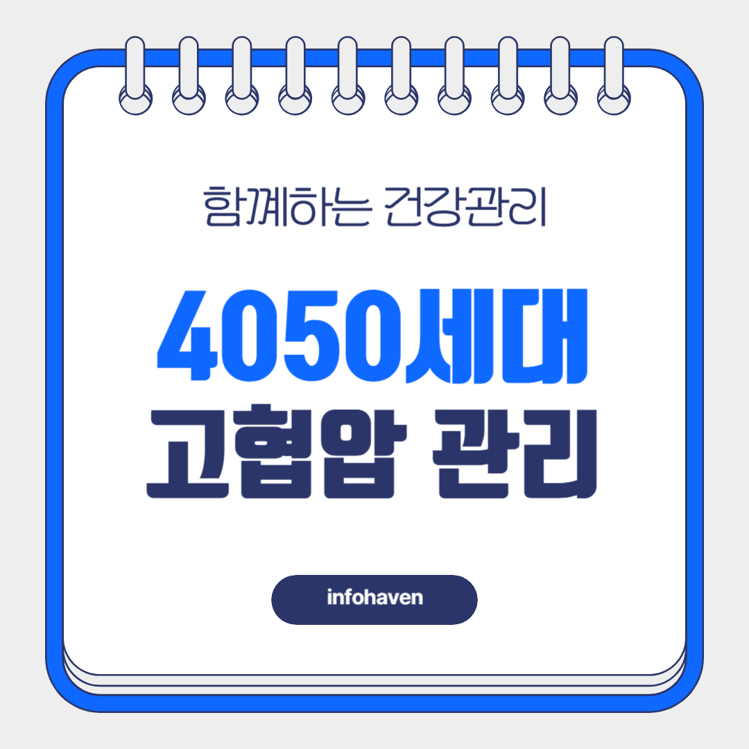 4050세대 고혈압, 중년층 고혈압은 왜 위험할까?