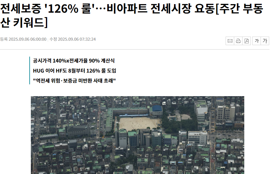 전세보증보험 126% 산출 방식