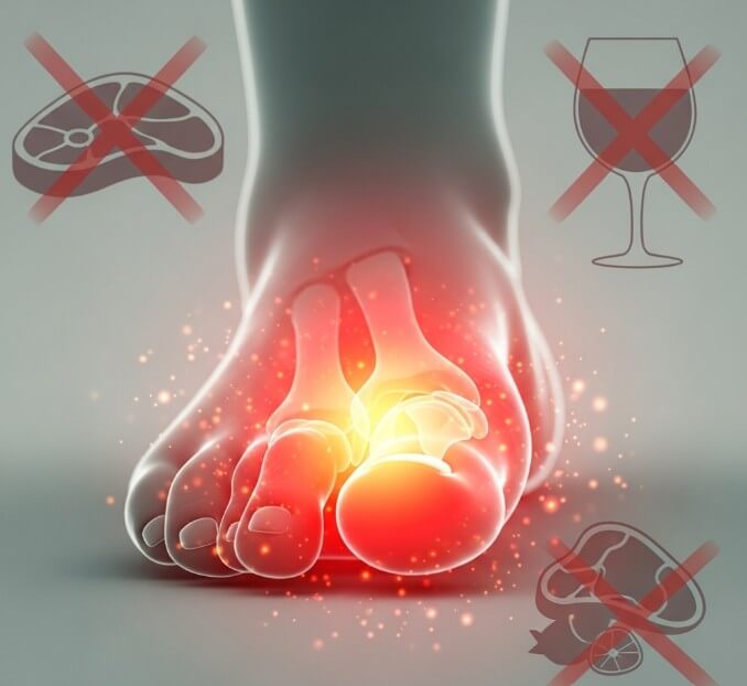 통풍 발작 시 피해야 할 음식