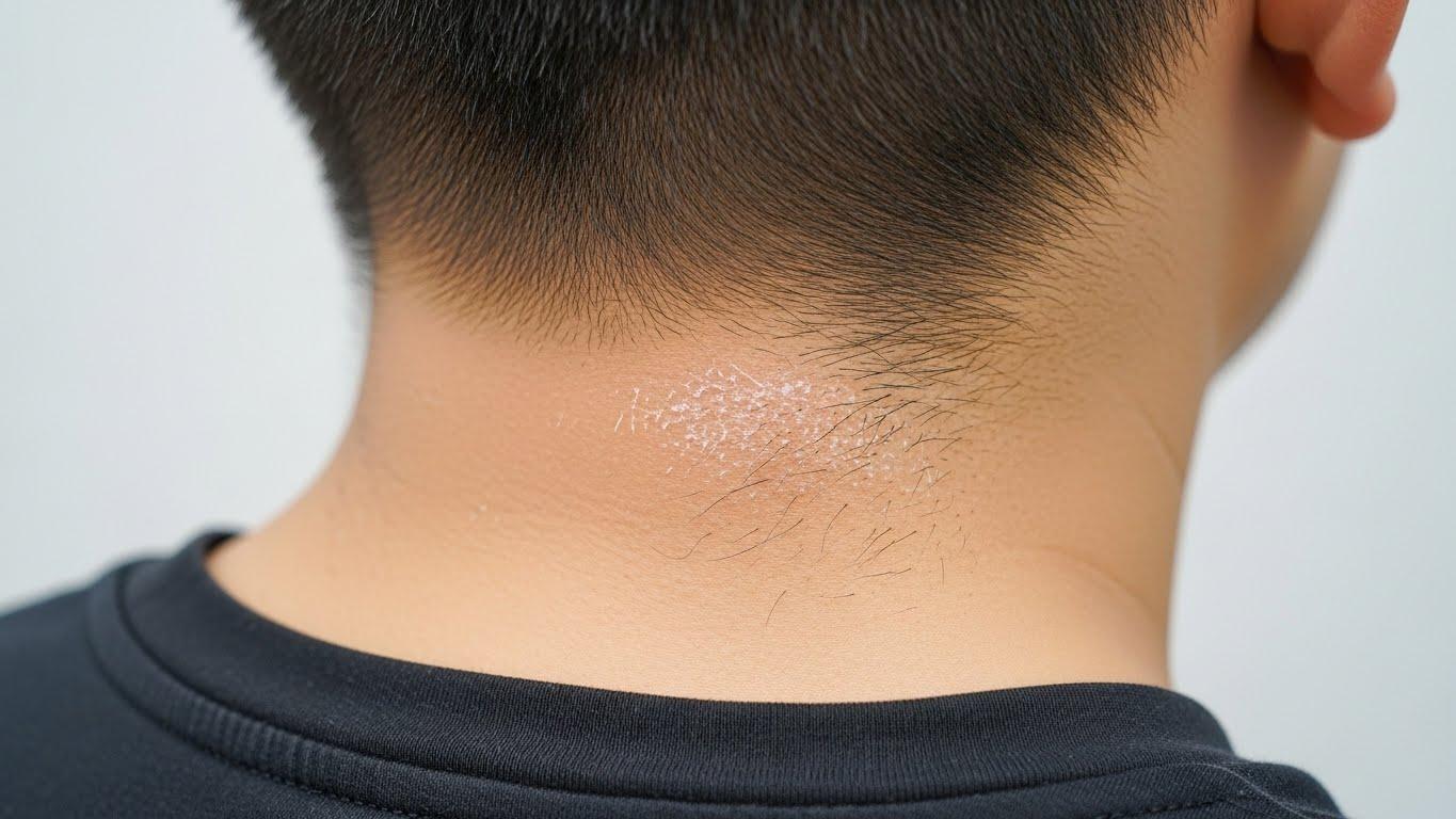 패딩목덜미 때제거방법