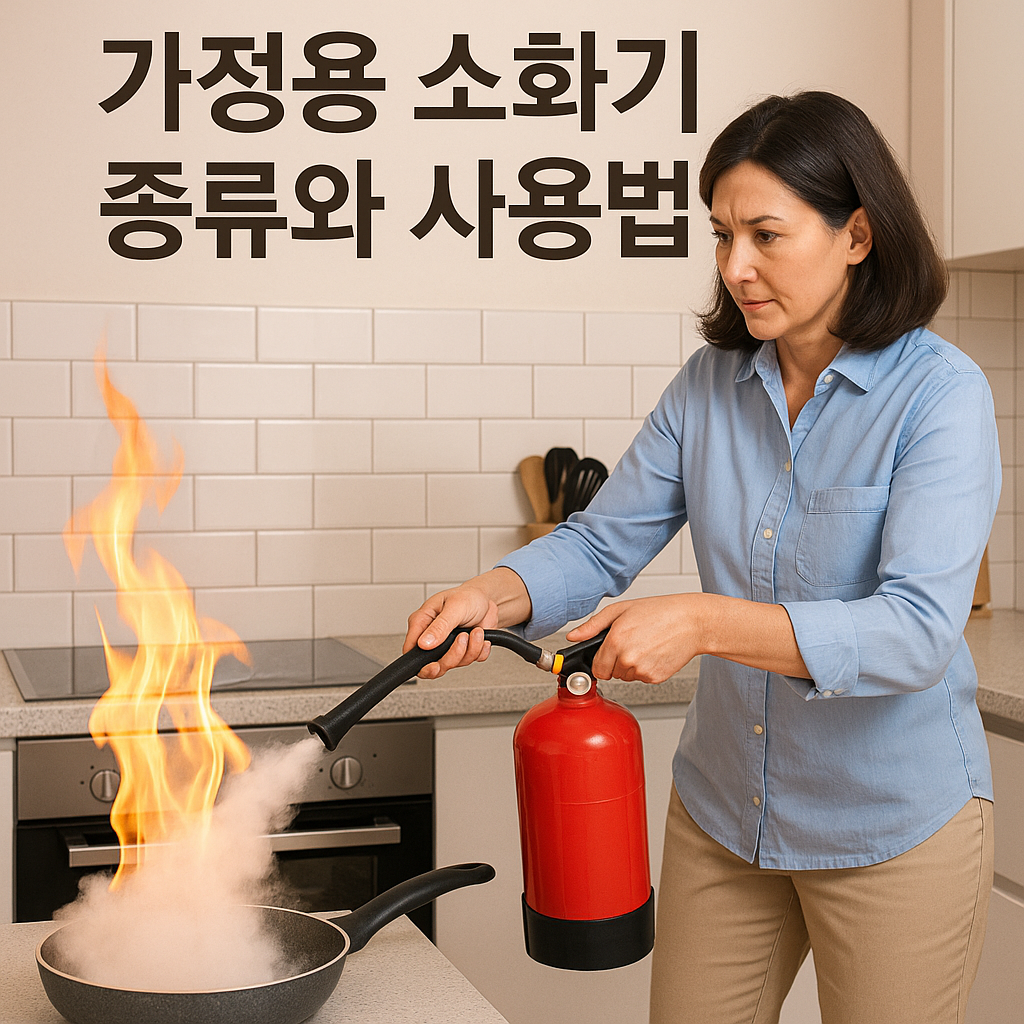 가정용 소화기 종류와 사용법