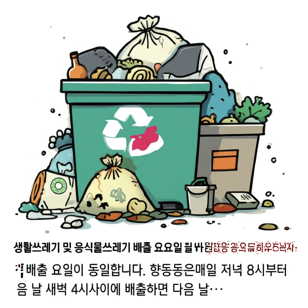 향동동 깨끗한 마을 비결 올바른 쓰레..