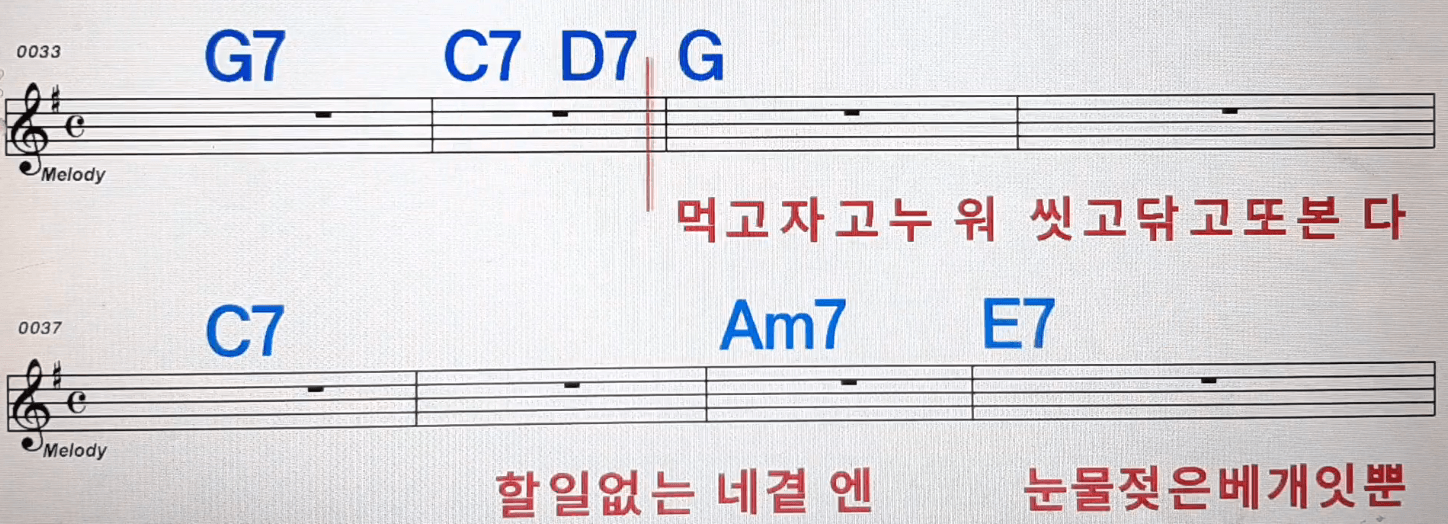 이승열 그들의 블루스 악보 노래방