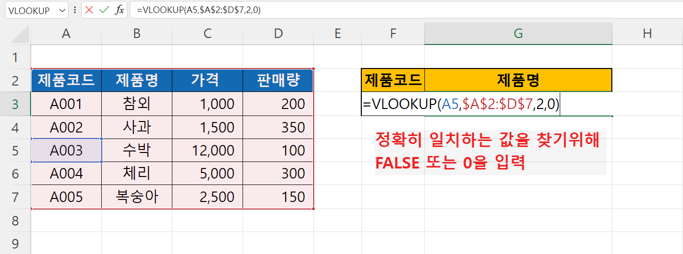 일치 옵션 입력