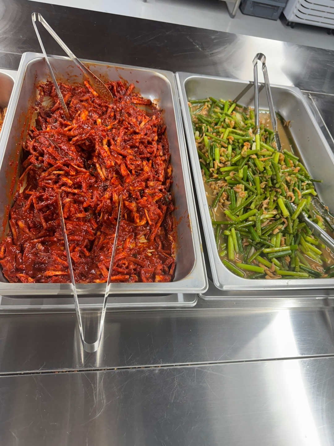 마늘쫑무침,무말랭이무침