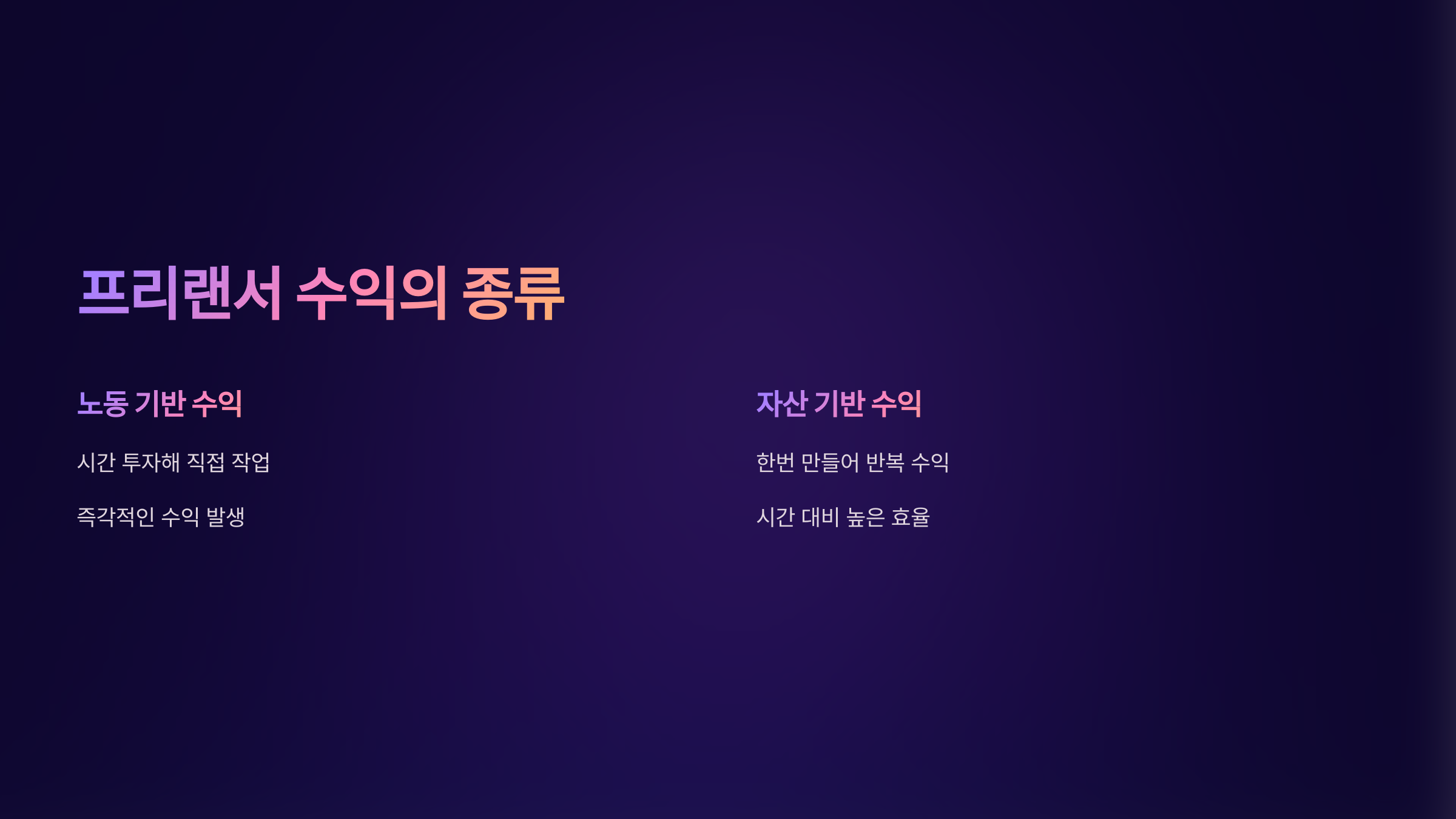 프리랜서 입문자를 위한 수익 구조 완벽해부