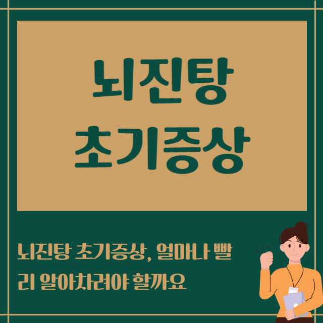 뇌진탕 초기증상