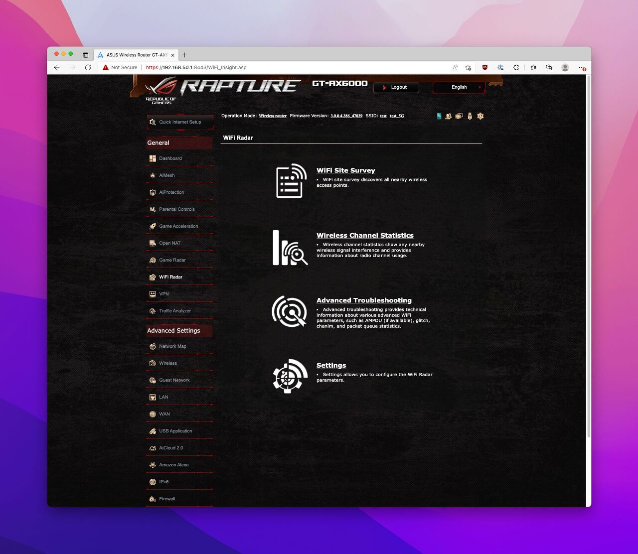 ASUS ROG Rapture GT-AX6000 라우터 검토