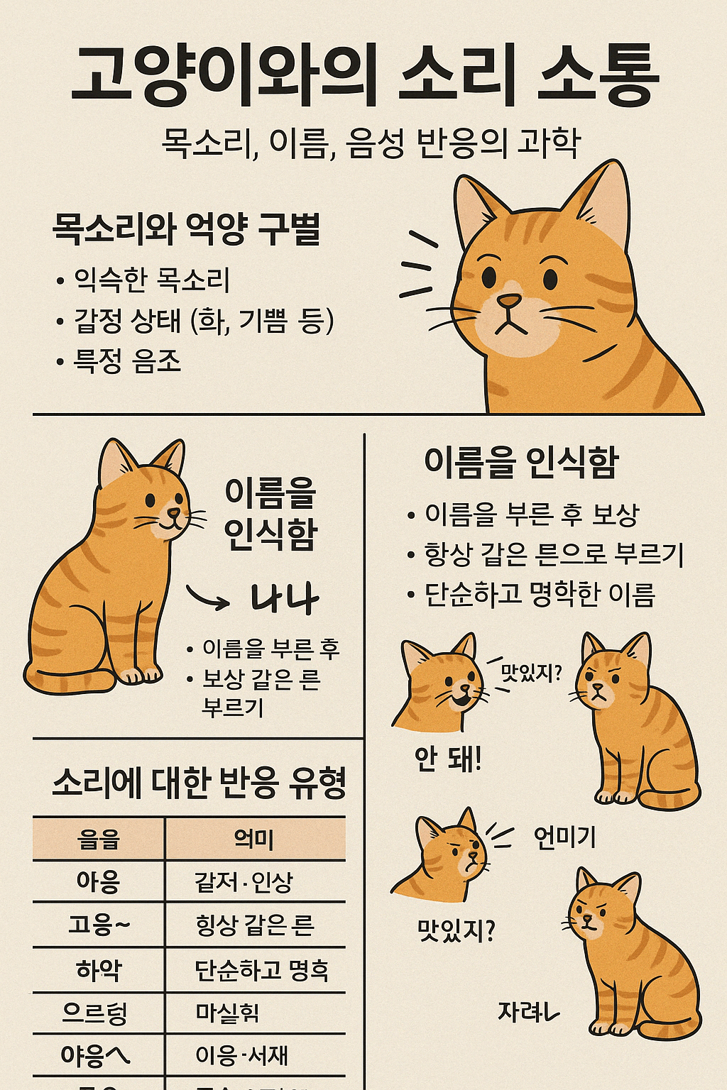 고양이와의 소리 소통