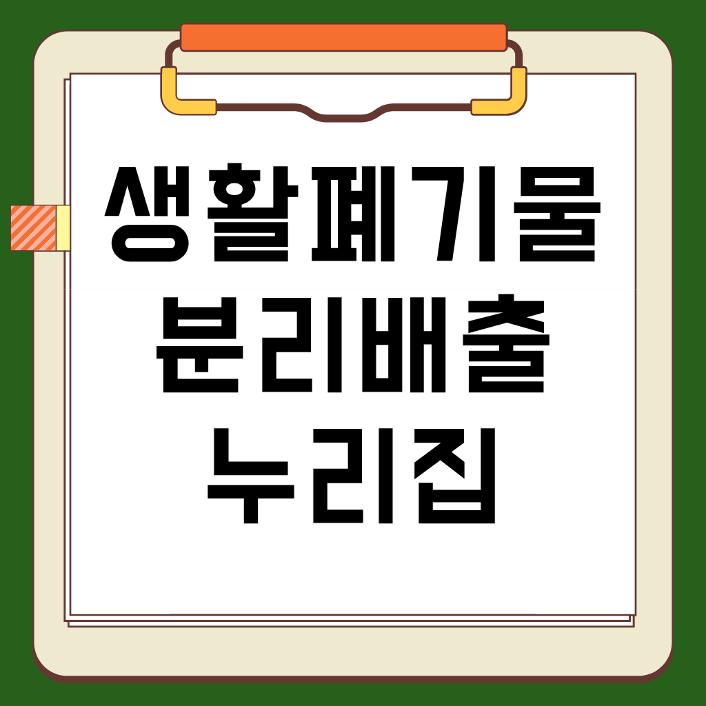 헷갈리는 분리수거 끝! 생활폐기물 분리배출 누리집 활용법