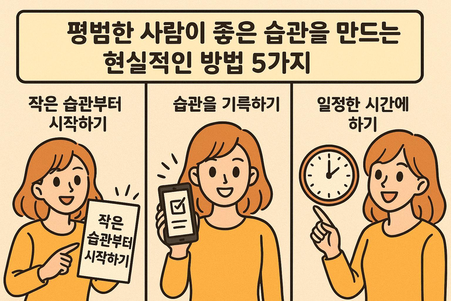 평범한 사람이 좋은 습관을 만드는 현실적인 방법