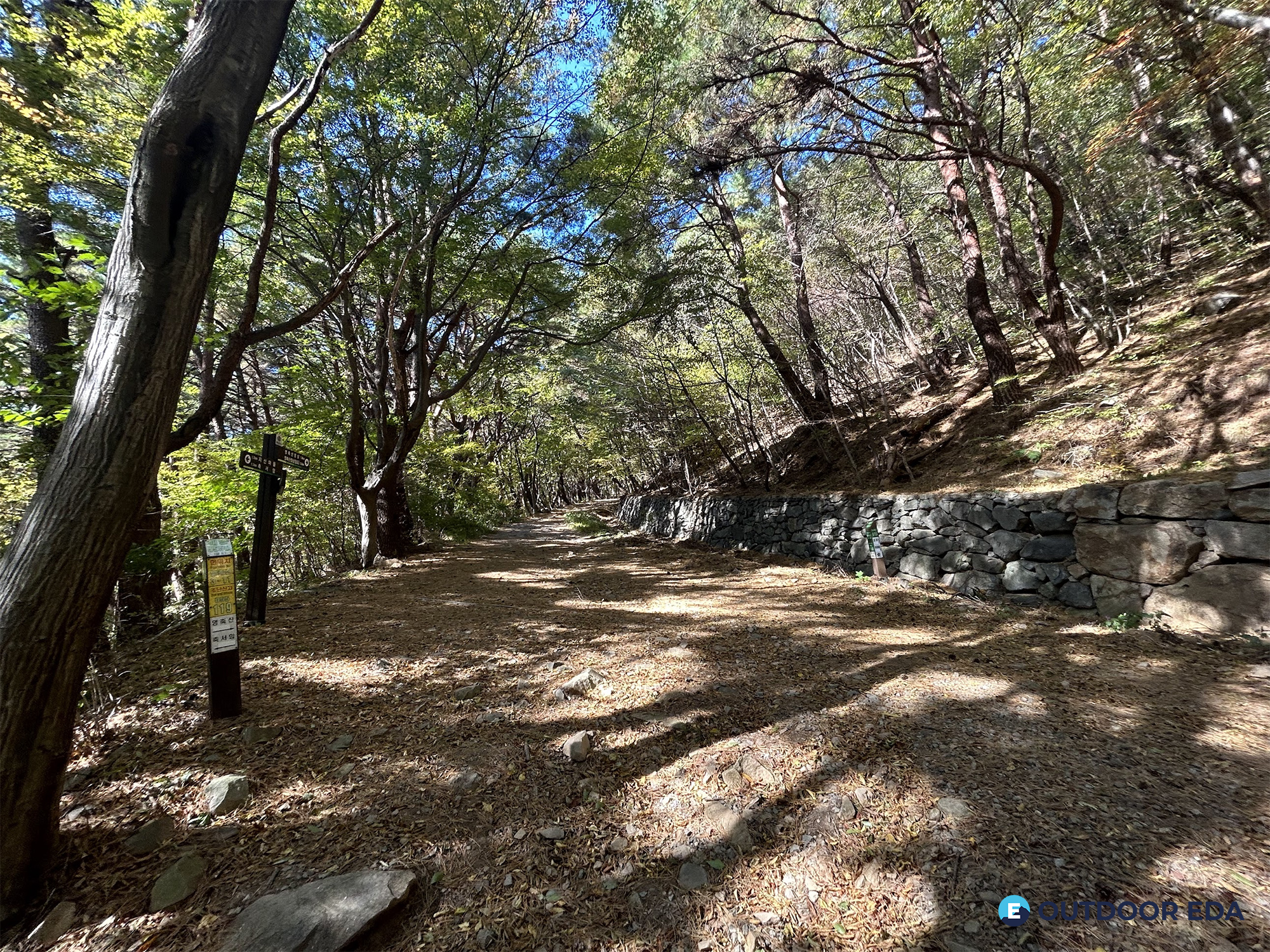 영축산 등산로 임도길