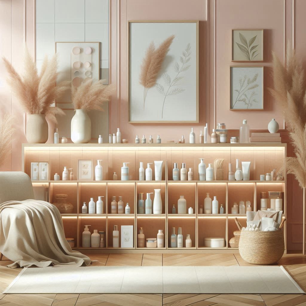 피부,체형관리 샵 배경