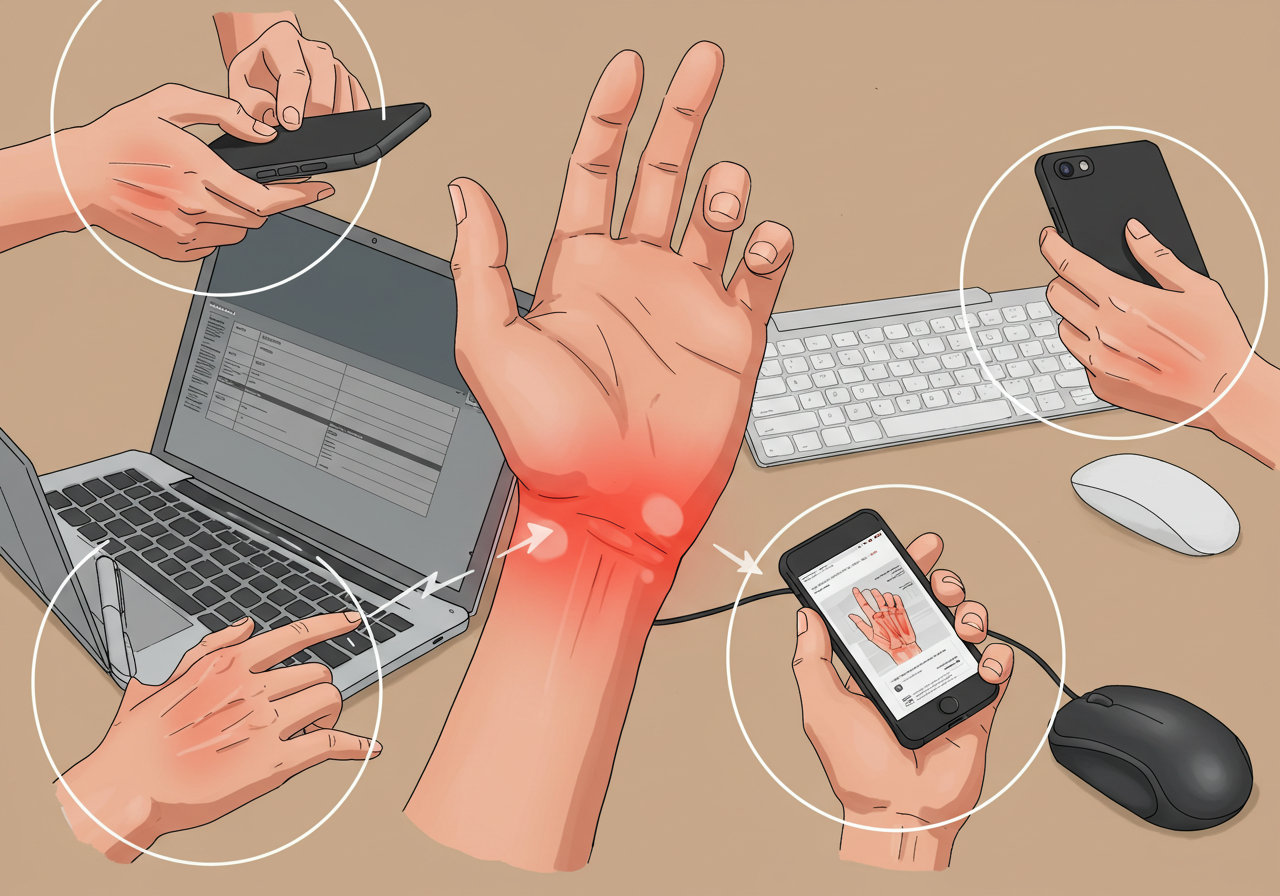 자다가 깨는 손목 저림, 혹시 손목터널증후군?