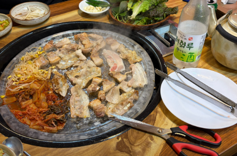 대패삼겹살구이