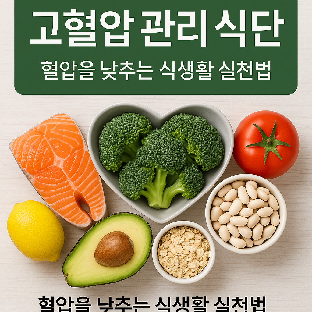 고혈압 관리 식단, 혈압을 낮추는 식생활 실천법