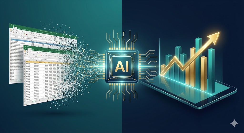 AI 데이터 분석: 엑셀 수식 없이 통계 자료와 추세선을 그려내는 기술