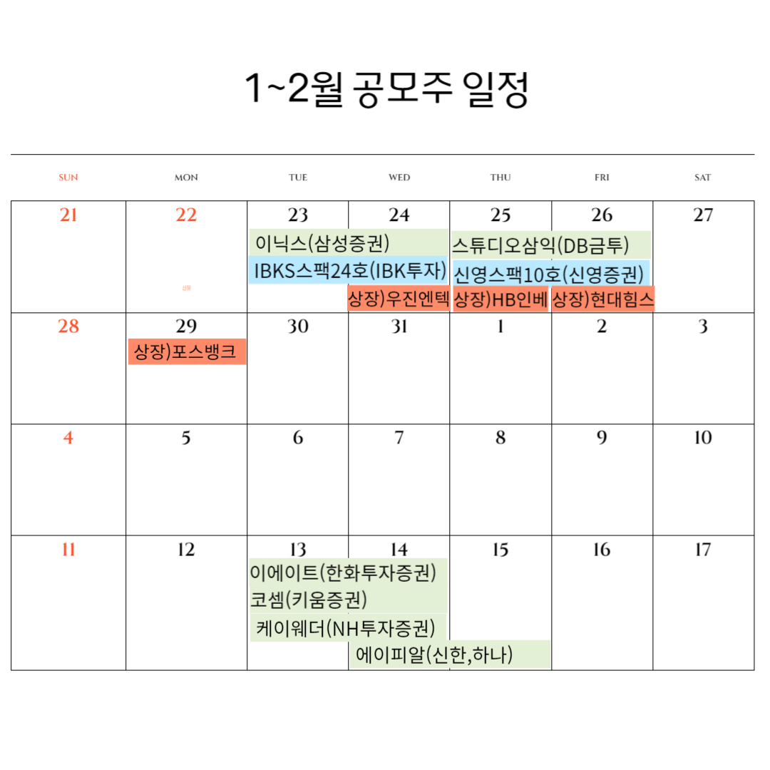 이닉스, 스튜디오삼익 공모주 청약방법