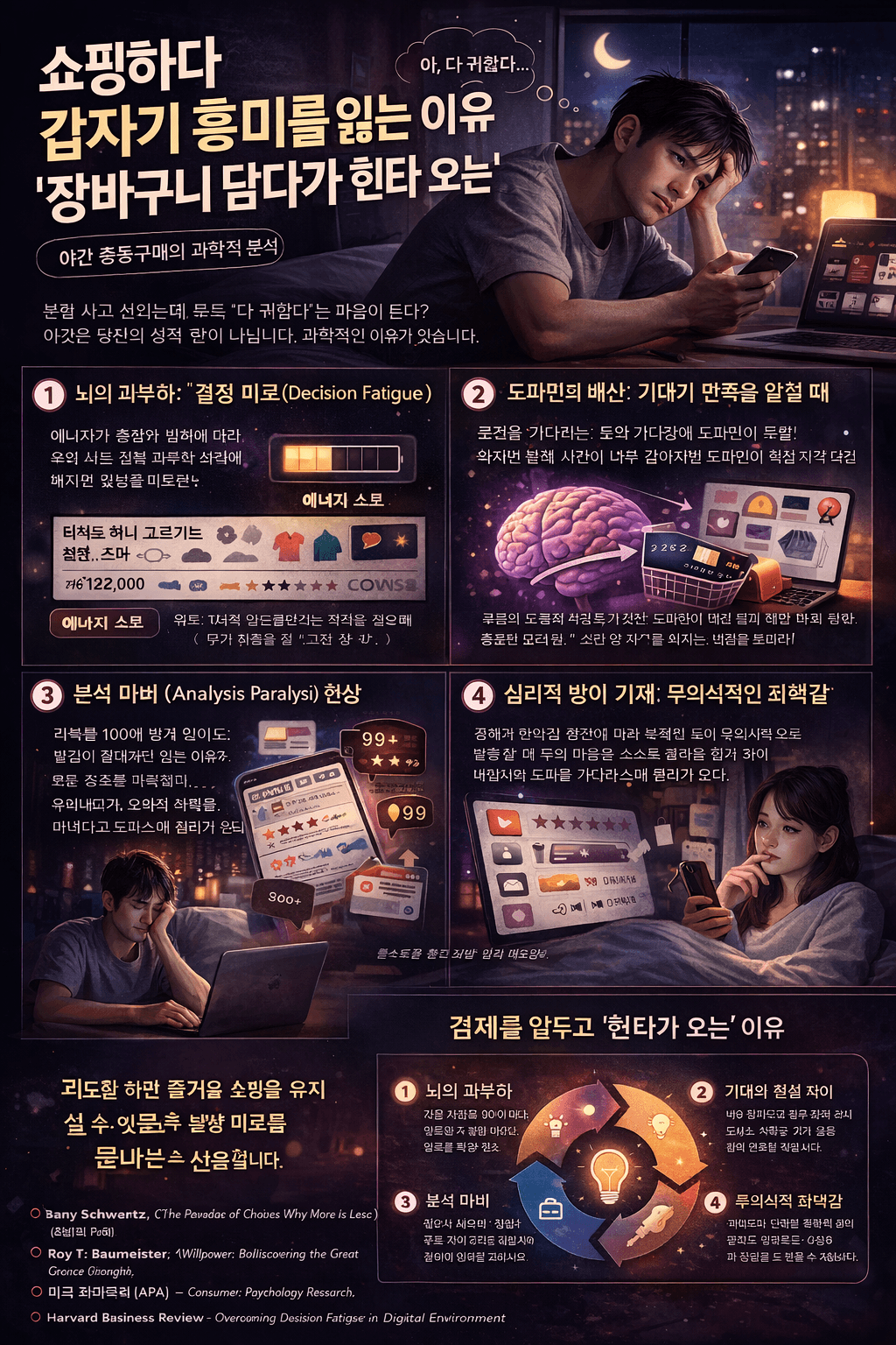 쇼핑하다 갑자기 흥미 잃는 이유 장바구니 담다가 &lsquo;현타&rsquo; 오는 심리 4가지 (결정피로&middot;도파민의 진실)